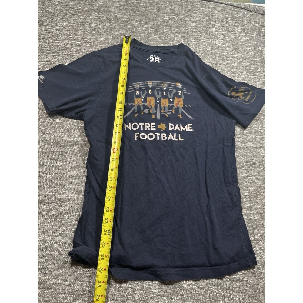 The Shirt Notre Dame Fighting Irish Football T-Shirt Men's M Navy/Gold 2017 - Picture 5 of 8